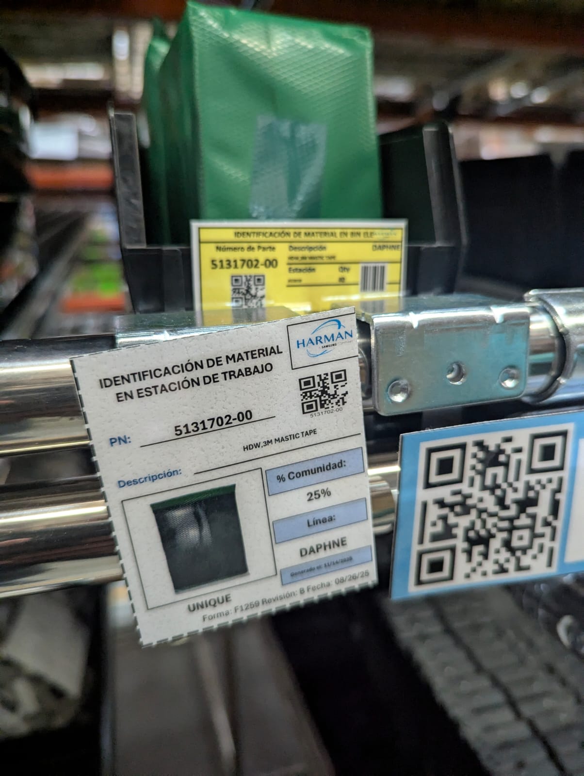 Identificación de bins — vista 1