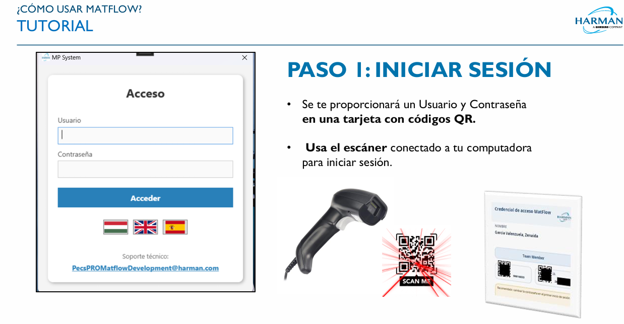 Entrenamiento Material Flow — diapositiva 2