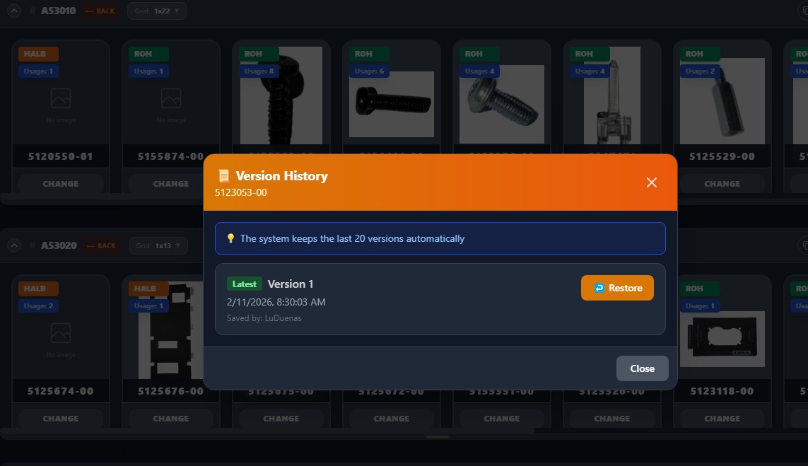 Setup Detail App en producción